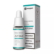 Bundle of ten 10ml Hangsen E-Liquid bottles in Double Menthol flavor, offering an extra-cool and refreshing menthol hit; 70/30 PG/VG blend for smooth throat feel and rich vapor, available in 6mg, 12mg, and 18mg nicotine strengths.